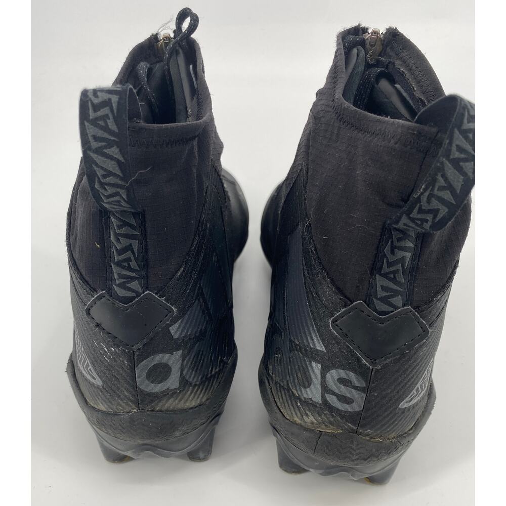 adidas Nasty Football Cleat Men's 13 Black front zip boots - Picture 4 of 7